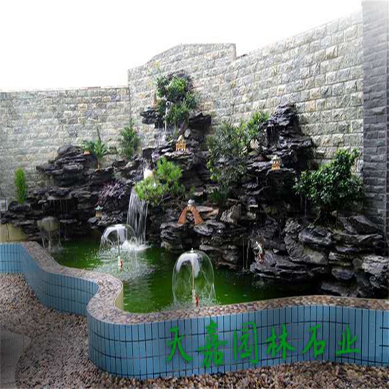 岚山小庭院水景设计